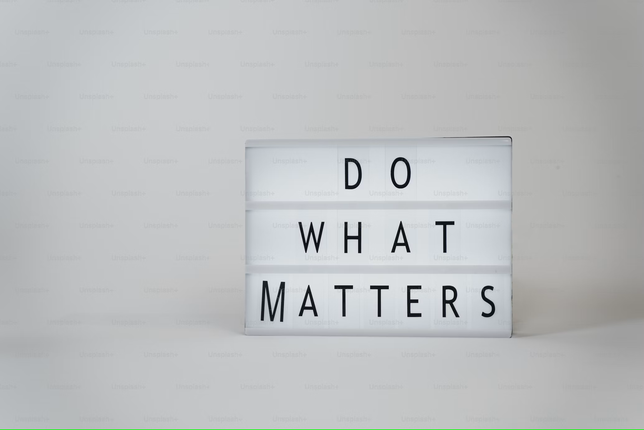 do what matters