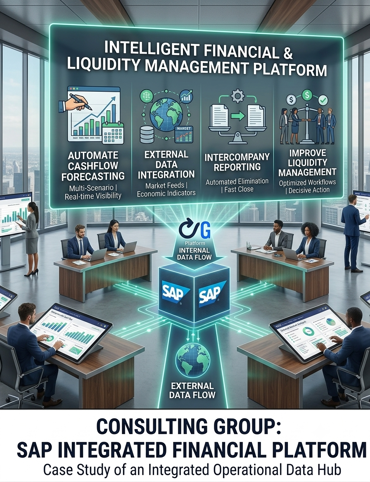 Plateforme SAP de prévision de trésorerie et reporting financier pour entreprises multinationales