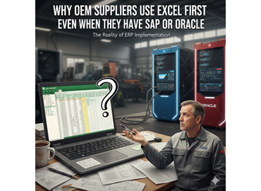 Why OEM Suppliers Use Excel First Despite SAP or Oracle ERP